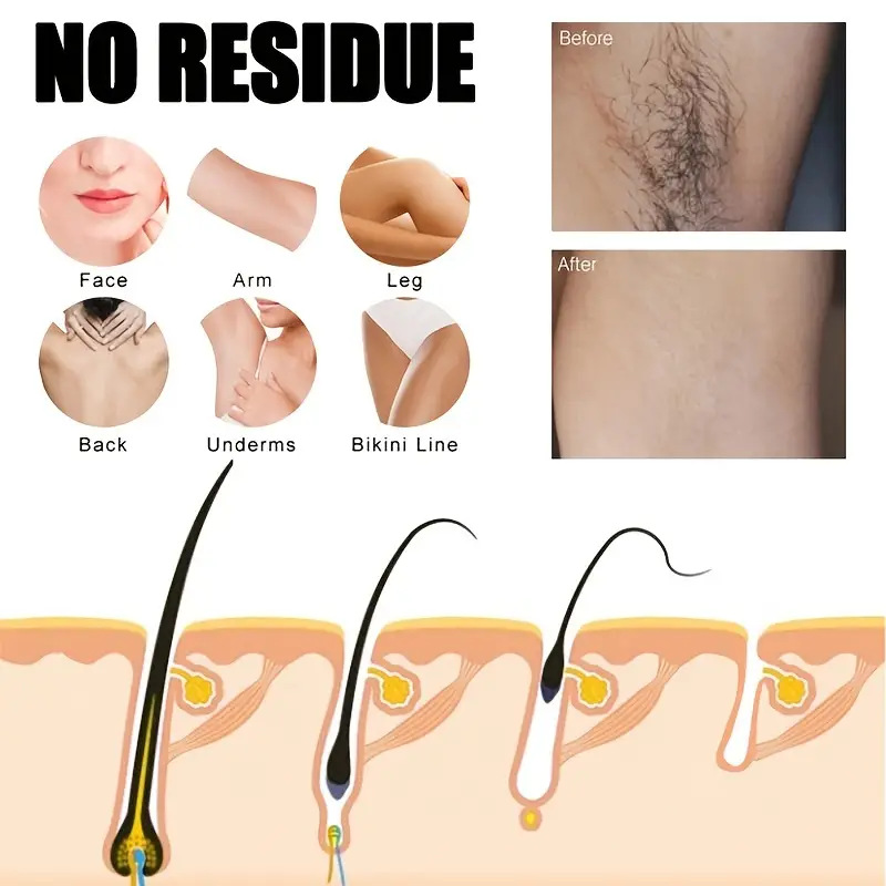 Cross-border special factory direct hair removal wax paper full body can be used to remove leg hair armpit hair men and women double-sided hair removal paper cross-border