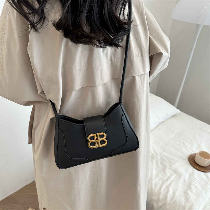 French commuter underarm bag 2024 new bag women's bag retro niche all-match shoulder bag portable messenger bag