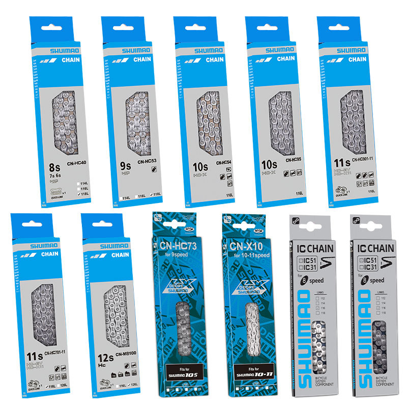 Shuimao bicycle chain 8-speed 9-speed 10-speed 11-speed 12-speed mountain bike road bike speed chain with magic buckle