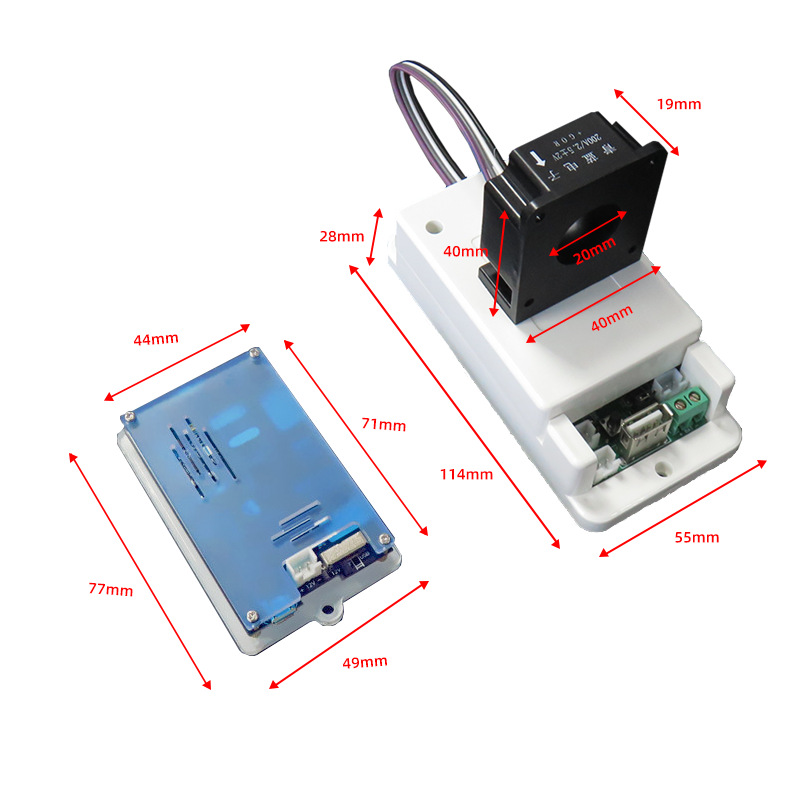 VAC8610F\2.4 "Color Screen Wireless Voltage Ammeter \Temperature Capacity \Coulomb Meter Battery Management System