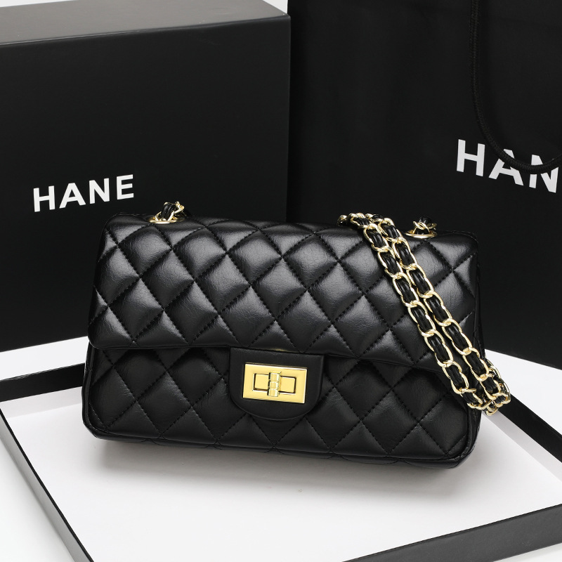 Xiaoxiang Lingge Chain Bag 2023 New Women's Bag Ladies and Ladies Shoulder Crossbody Bag Multi-Layer Double Cover Handbag