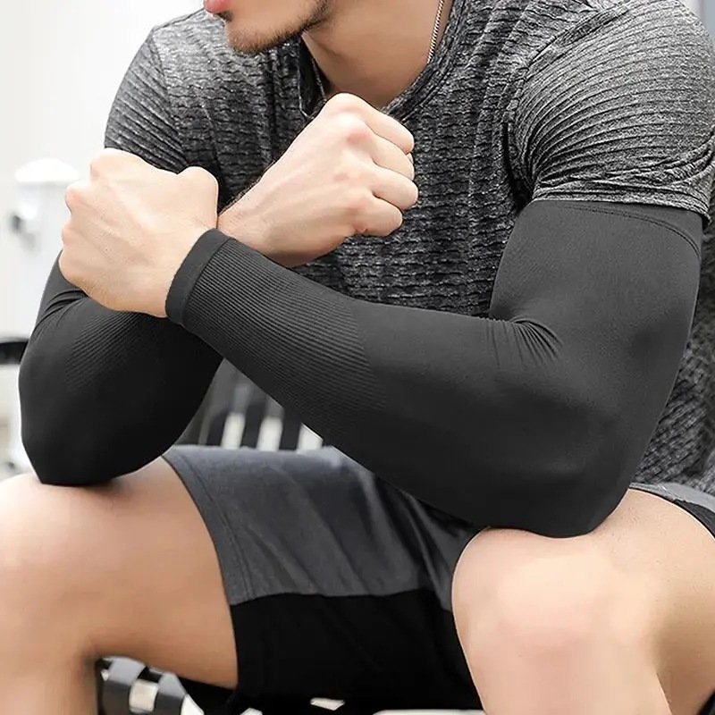 Ice sleeve men's and women's summer outdoor riding fishing sun protection oversleeve arm protection high elastic breathable plus size digital printing wholesale