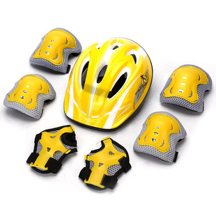 Children's protective gear seven-piece safety helmet knee pad scooter balance wheel skateboard twist car knee pad set