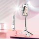 Z14 pro White [lengthened 1.4 m selfie stick + charging multi-function Bluetooth + keel base + medium fill light]]