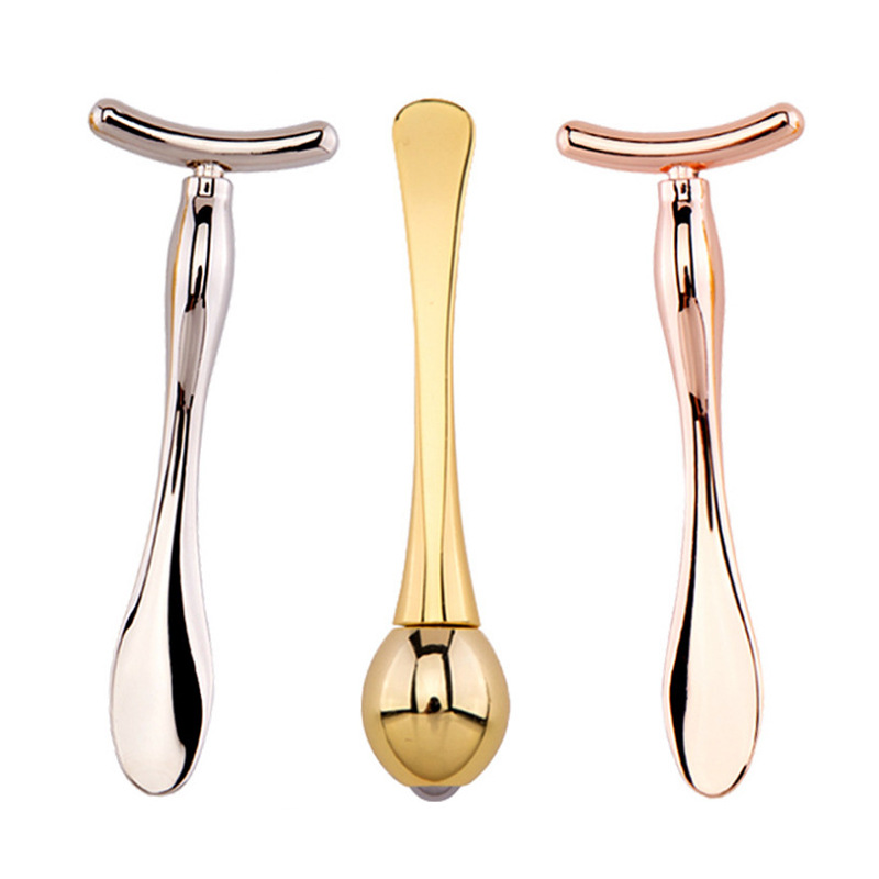 Cross-border metal ball eye cream stick facial massage instrument essence import massage stick set facial beauty stick wholesale