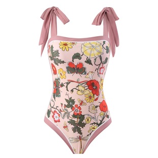 2023 New Korean Style Women's One-piece Swimsuit Double-sided Swimsuit Strap Design Slimming Sexy Swimsuit Women
