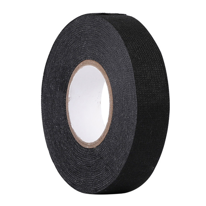 Black pet car wiring harness tape flame retardant high temperature resistant insulation tape noise reduction anti-noise belt adhesive flannel tape