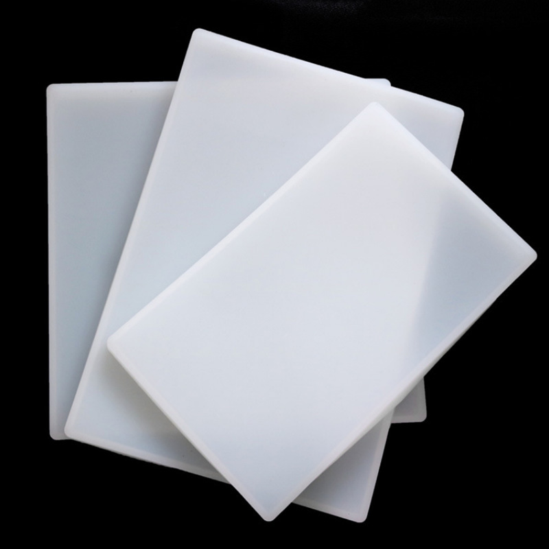 Crystal Gel Dropping Mold Silicone Thickened Large Size Swing Platform Clay Pressing Base Rectangular Square diy Handmade