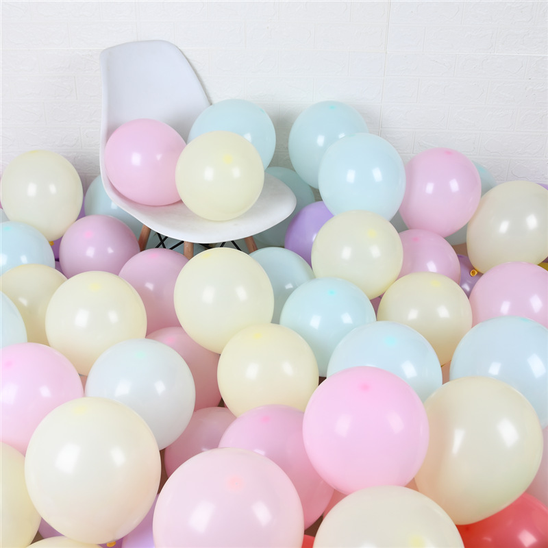 Macaron Balloon 5-inch 10-inch 12-inch round thickened latex balloon wedding party birthday wedding decorations