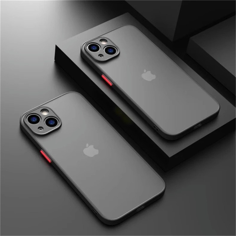親膚透明磨砂適用iPhone14proamx手機殼蘋果13防摔12/11防摔15硬x