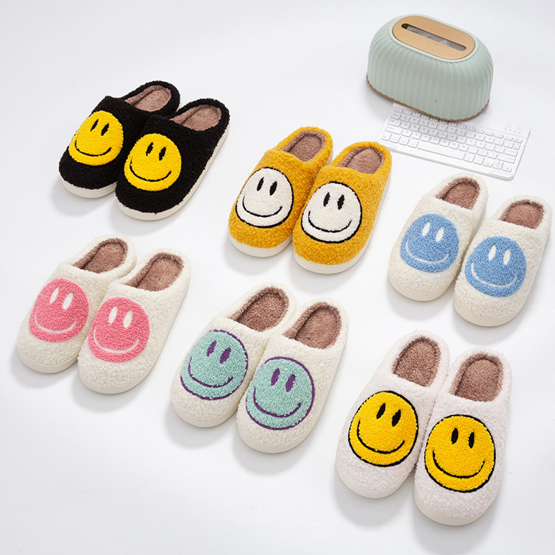 Factory supply warm plush slippers home cotton slippers home autumn and winter thick bottom non-slip plush slippers