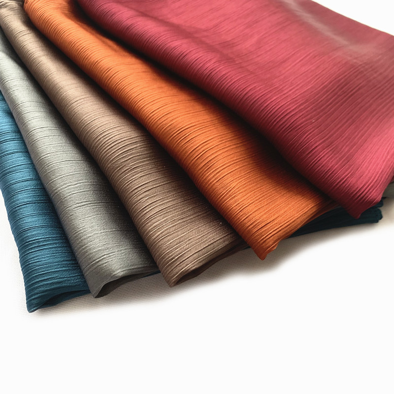 2023 new natural wrinkled monochrome long scarf wind crepe scarf scarf a generation of WJA14