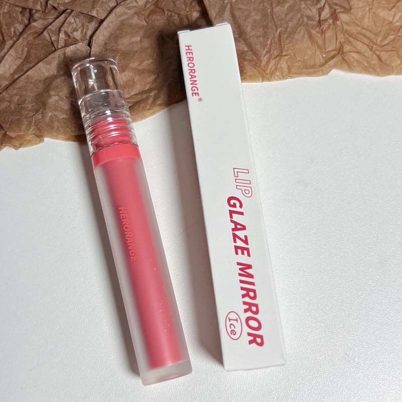 Ice through Fruit Pulp Mirror Lip Glaze Moisturizing Water Light Mirror Glass Lip Gloss Student Cheap White Lipstick