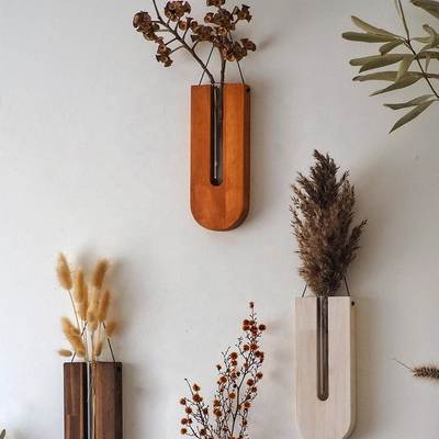 Metal wall plant holder.