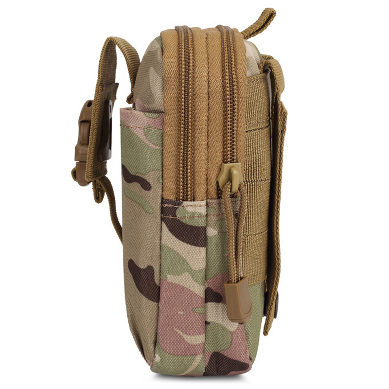 Summer molle mountaineering Oxford cloth small waist bag wholesale Men's Military camouflage outdoor sports mobile phone tactical waist bag