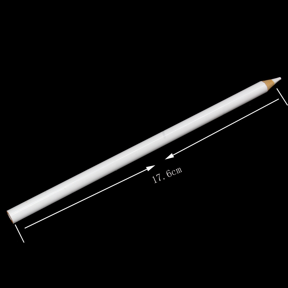 Cross-border nail art tools white pencil stick white drill crayon 17cm with cap long suction drill point drill pen wholesale