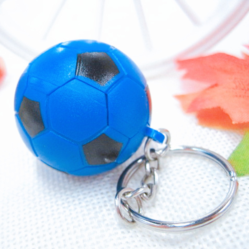 Explosive mini football key chain pendant simulation baseball golf tennis key bowling keychain key ring