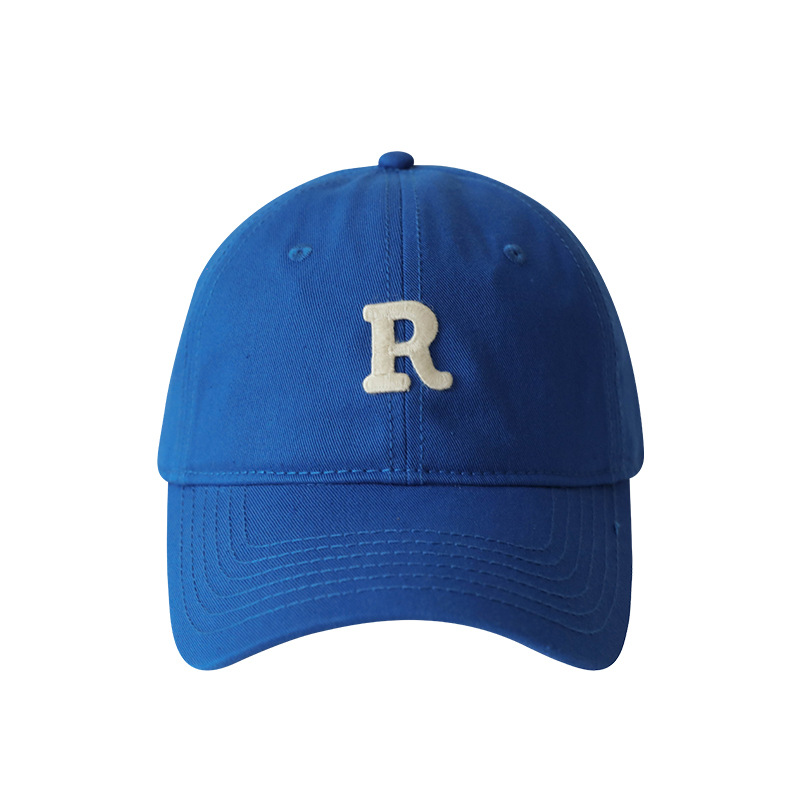 Hat Letter Cap Men's Korean-style All-match Curved Eave Cotton Soft Top Sun Hat Fashion Sports Simple Women's Baseball Cap