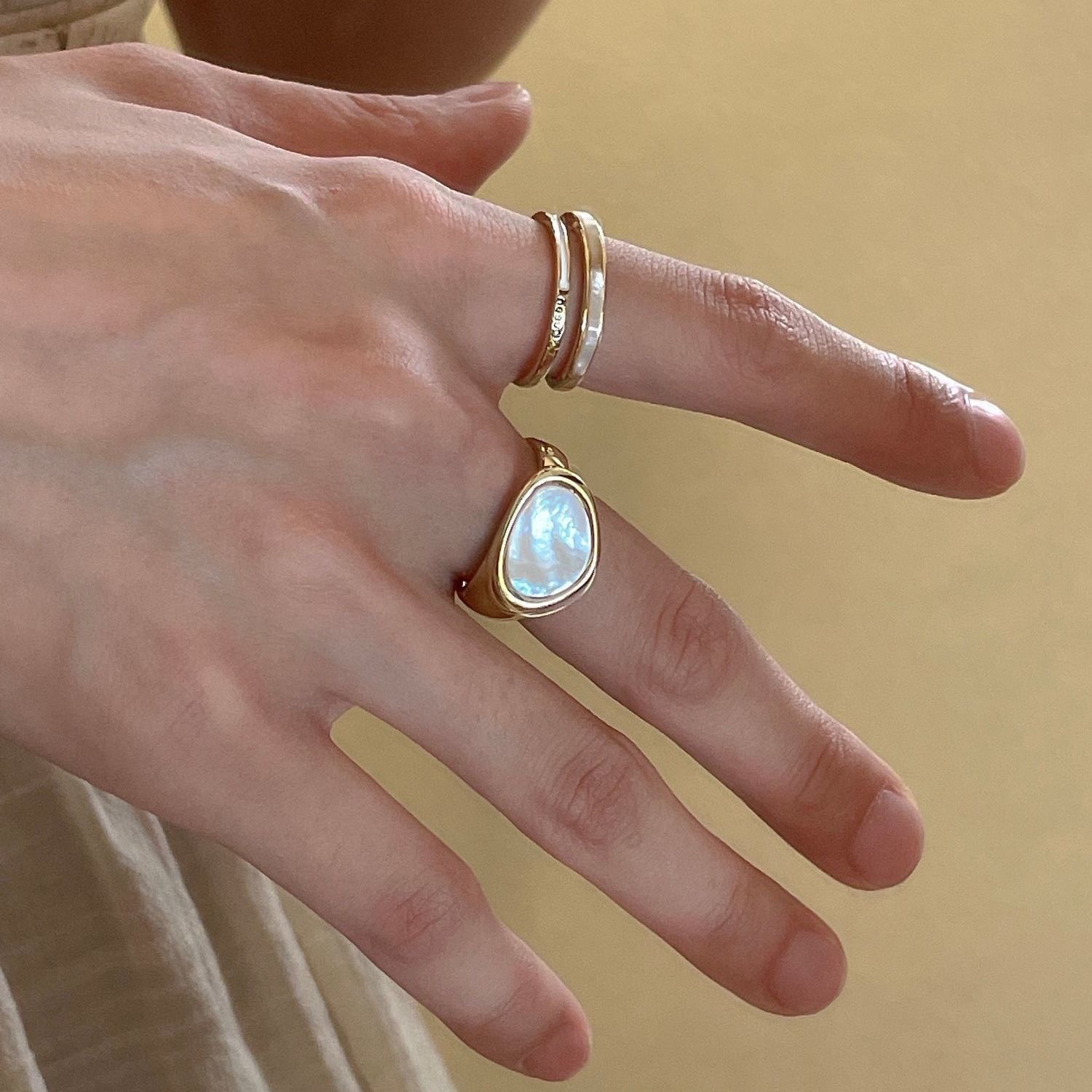Emerald Design Sense Ring naiste tipptasemel Sense moodne seksikülm stiil niši avamisega sõrmesõrmus_voghion.com
