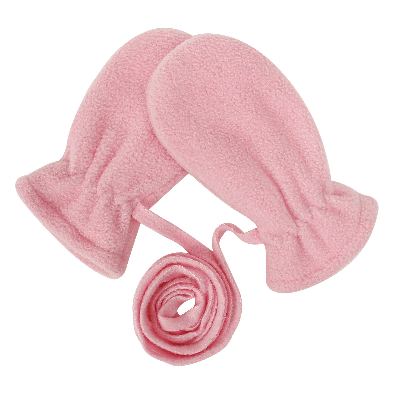Autumn and Winter Children's Baby Gloves Outdoor Cross-border Supply Cold-proof Warm Fleece Neck Finger Glove Bag