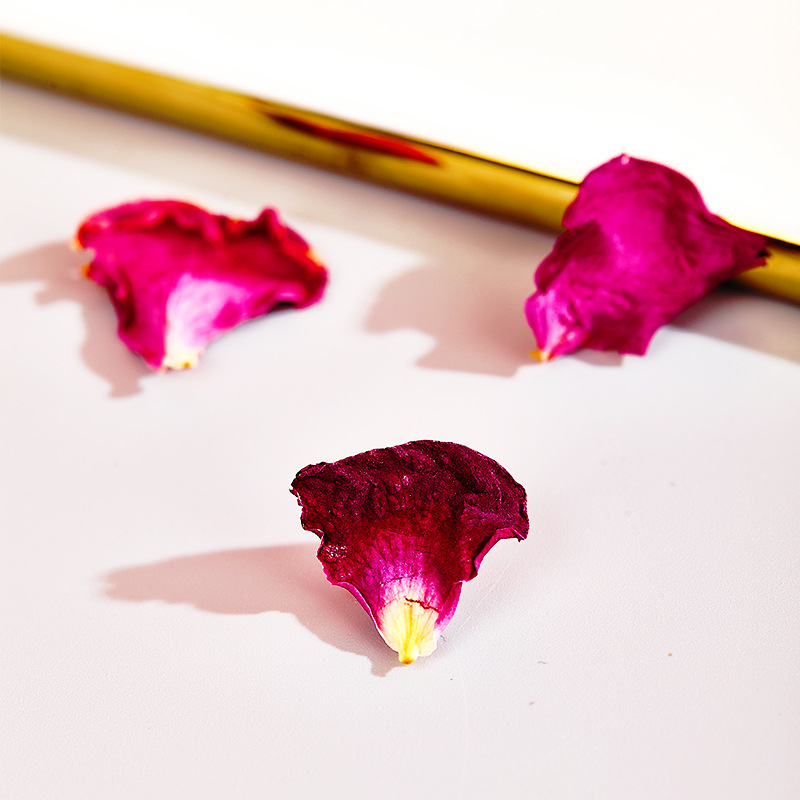 Rose petals edible rose dried petals Yunnan double-petal Red Rose Bath spa Pingyin Rose petals manufacturer