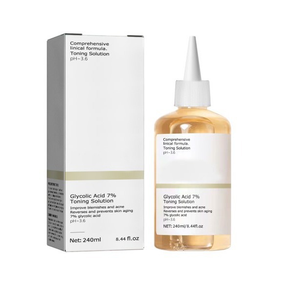 Cross-border Explosions Glycolic Acid Toner Acne Fading Acne Print Closed Acne Skin Moisturizing Toner