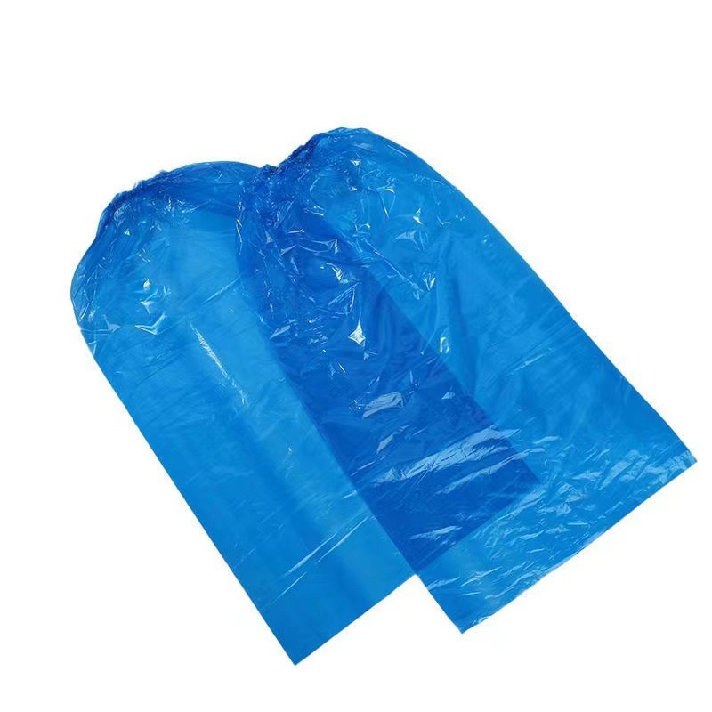 Disposable Waterproof Shoe Cover Long Barrel Foot Cover Thickened pe Long Rain-proof and Dirt-proof Shoe Cover Rubber Band Girdle Outdoor Boot Cover