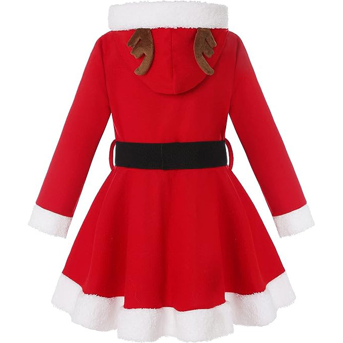 Children's Christmas clothes elk hooded new clothing Christmas cospiay children's adult holiday Christmas dress