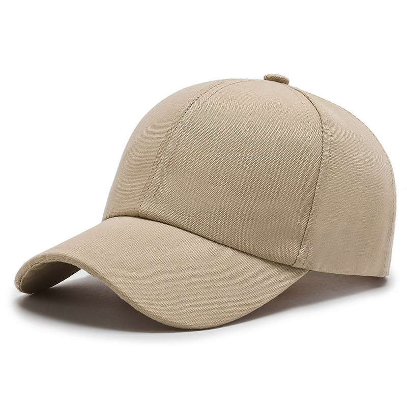 Classic solid color adult baseball cap color men's and women's light plate peaked cap in stock wholesale advertising hat printing