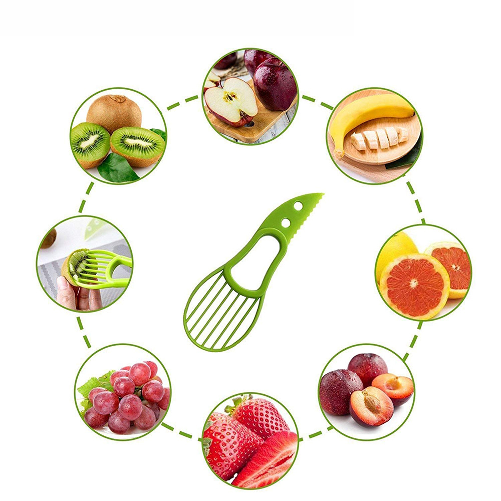 Cross-border multi-functional avocado knife avocado knife avocado slicer fruit peeling knife peeling and shelling meat divider