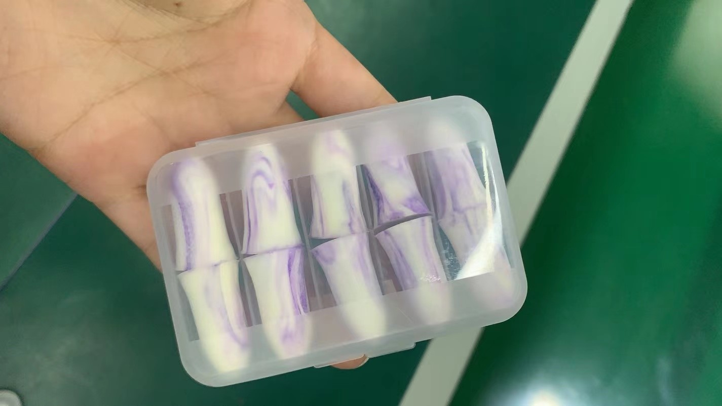 5 пар цветных монохромных берушей для сна на водной основе в штучной упаковке с медленным отскоком, противошумные беруши типа колокола