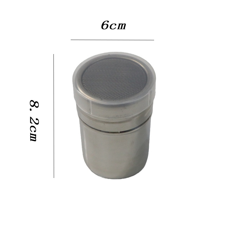 Single 304 stainless steel powder spreader 16 coffee Garland mold printing model plastic coffee bean spoon factory