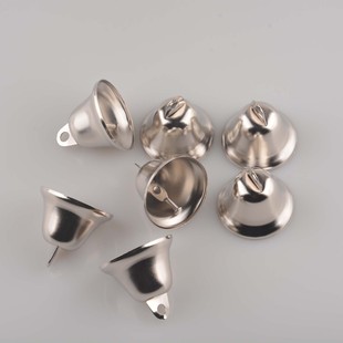 Creative nickel color 38mm iron hand crank Opening Bell horn pendant DIY hand bell metal material accessories