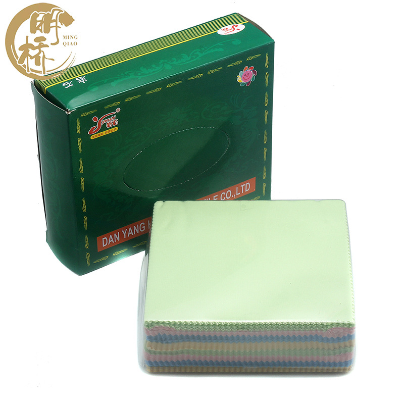 Glasses cloth factory direct batch color black Gray 15*18 needle three computers. Mobile phone. Lens wipe cloth