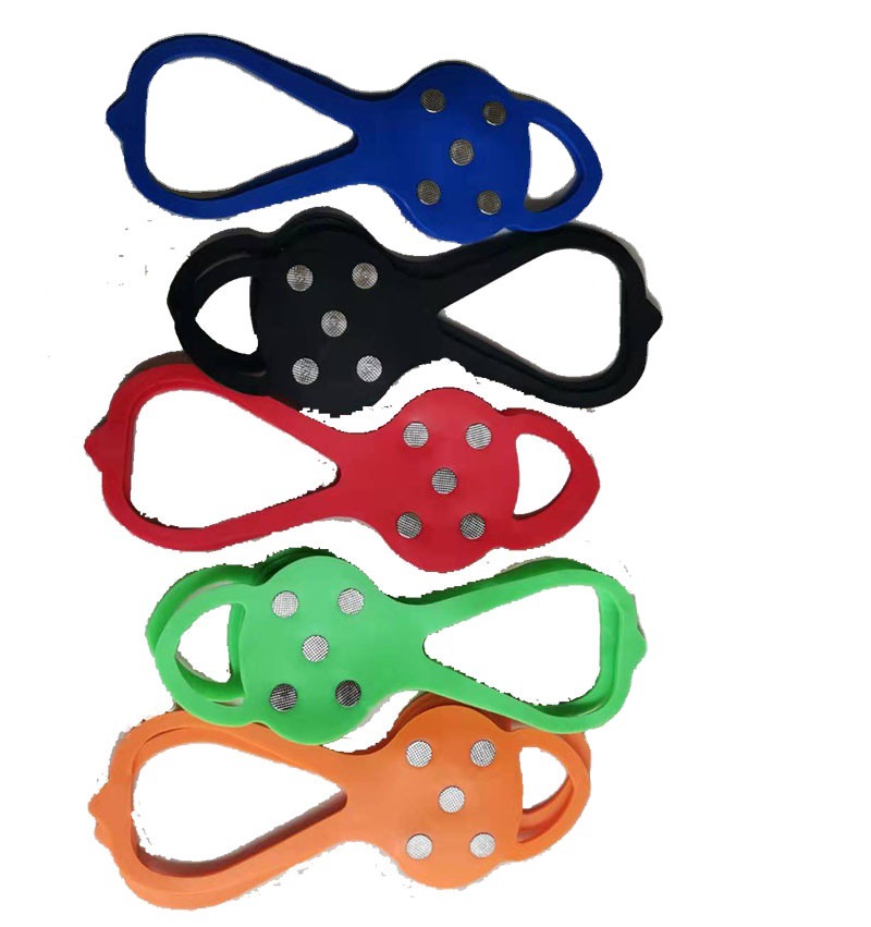 ZS tactical snow non-slip shoe cover mountaineering snow claw multi-color TPE material 5-tooth average size gourd ice claw