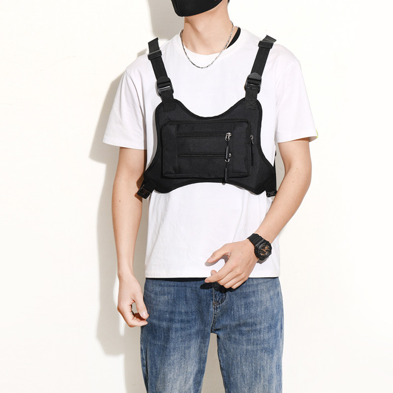 Cross-border New Multi-purpose Tactical Chest Bag Outdoor Men's Riding Vest Bag Digital Camouflage Sports Travel Bag