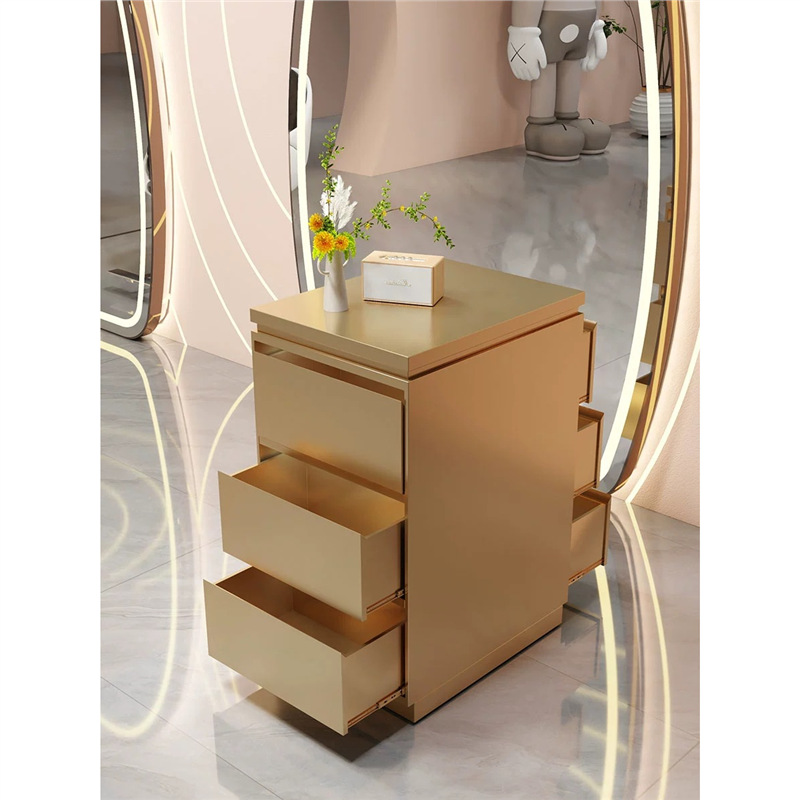 Factory direct hair salon storage cabinet with drawer barber shop tool cabinet stainless steel hairdressing tool cabinet