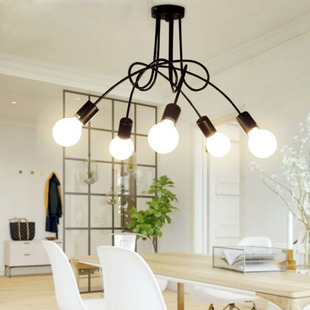 Modern minimalist ceiling lamp creative bedroom living room lamp room aisle lamp restaurant milk tea shop elbow iron lamp