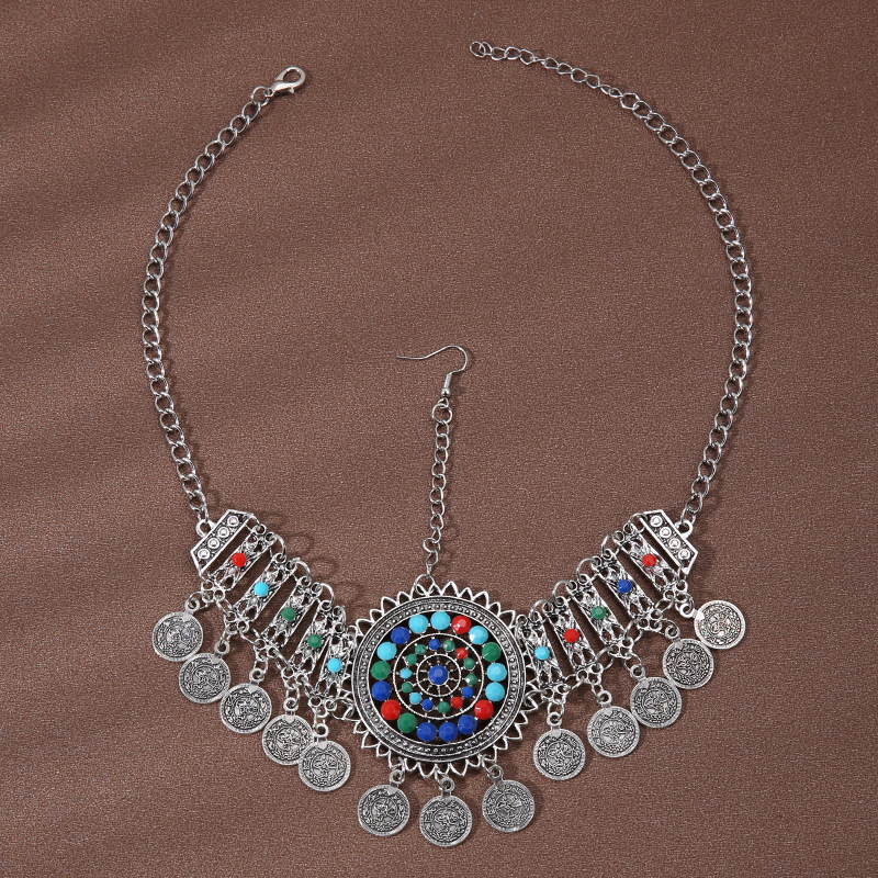 Stirnkette im Stil ausländischer Minderheiten, Kopfkette im tibetischen Stil, böhmische Halskette, Retro-Anzug für Damen, Reisefoto-Kopfbedeckung_voghion.com