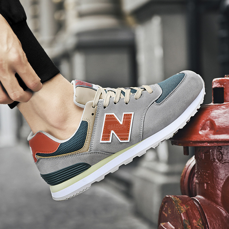 2023 New Sports Shoes Women's Spring and Autumn New Bailun Cool Running Shoes Men's Shoes nb Summer Breathable n-Word 574 Couple