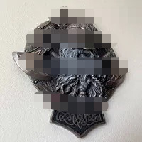 クロスボーダーの新型戦士の斧の壁の装飾の石版の樹脂の置物|undefined