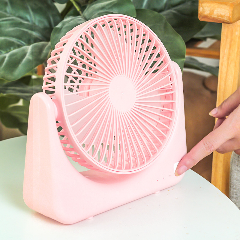 2022 new USB portable desktop mini desktop fan dormitory 6 inch silent charging cross-border small fan
