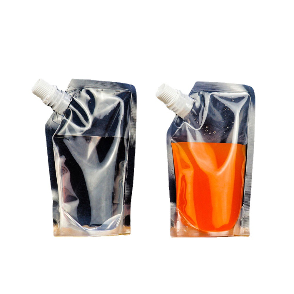 Oblique beer beverage suction nozzle bag plum soup bag Chinese medicine can be heated and sealed sub-bag soybean milk packing bag