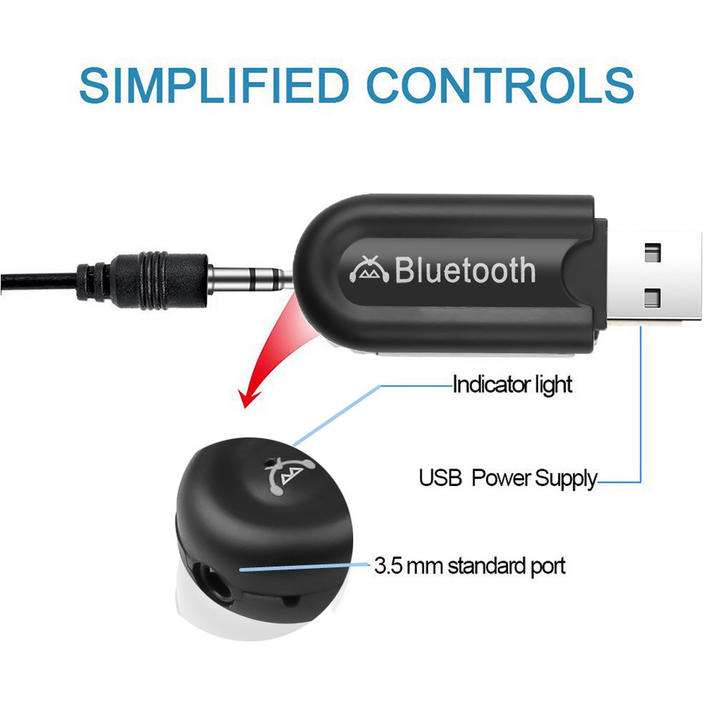 Two-in-one Bluetooth receiver transmitter USB Bluetooth adapter Bluetooth music receiver 5.0 Bluetooth transmitter