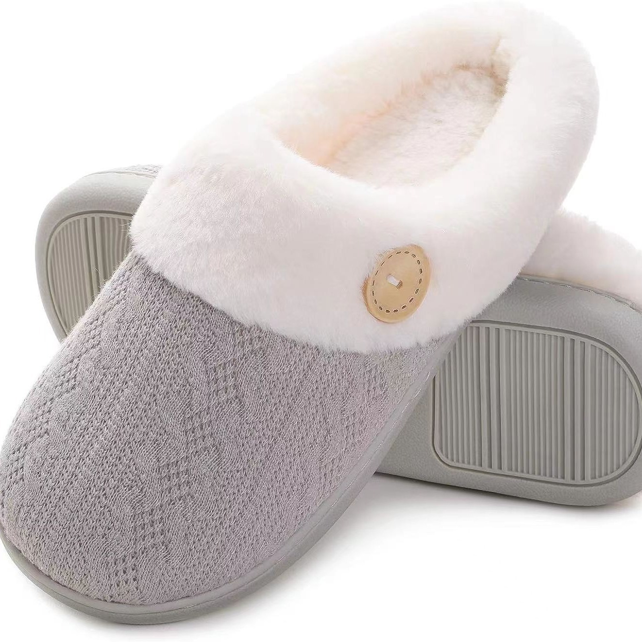 Home cross-border cotton slippers moon shoes cotton slippers European and American size wool slippers single memory cotton Amazon