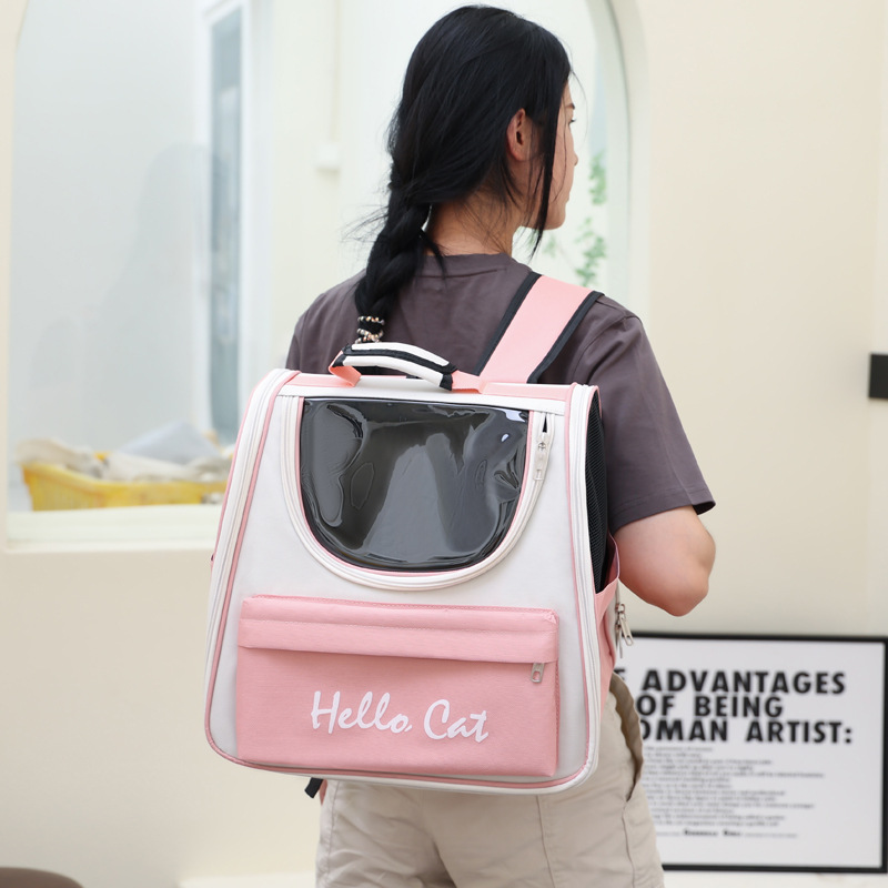 Cat bag large cat backpack pet backpack space capsule breathable portable backpack cat dog outing bag