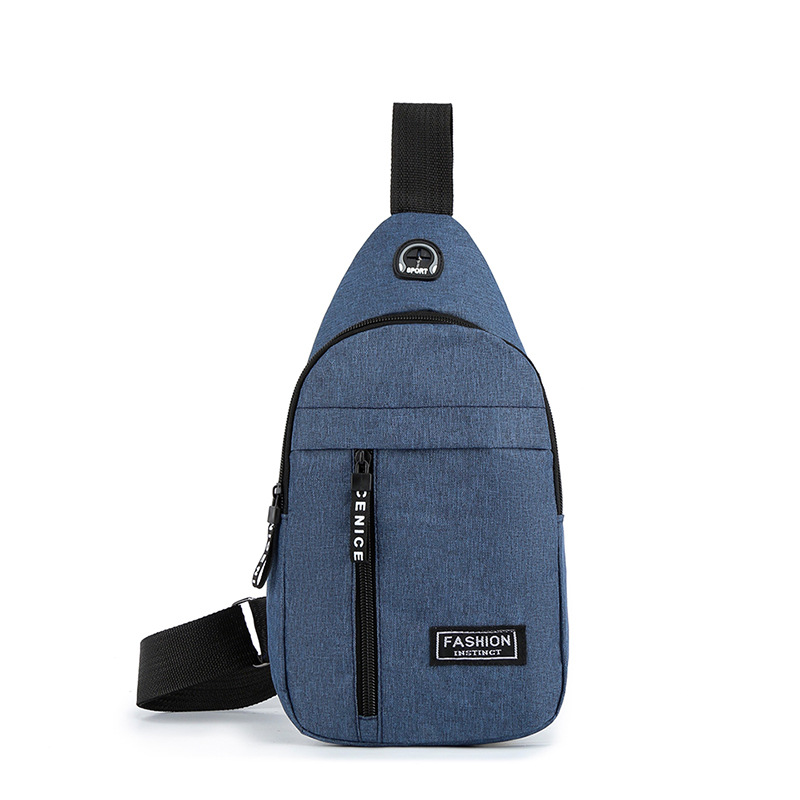 2024 new cross-border Men's Oxford cloth chest bag multi-functional sports outdoor leisure shoulder bag messenger bag