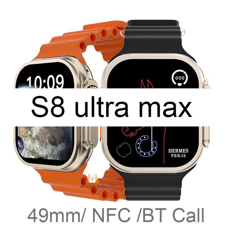 S8 Ultra max Smartwatch Fitness NFC Original 1:1 Iwo Smartwatch