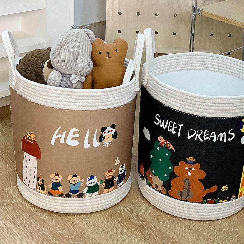 Cartoon children's toy storage basket clothes dirty clothes basket car kindergarten storage basket washable storage bucket wholesale