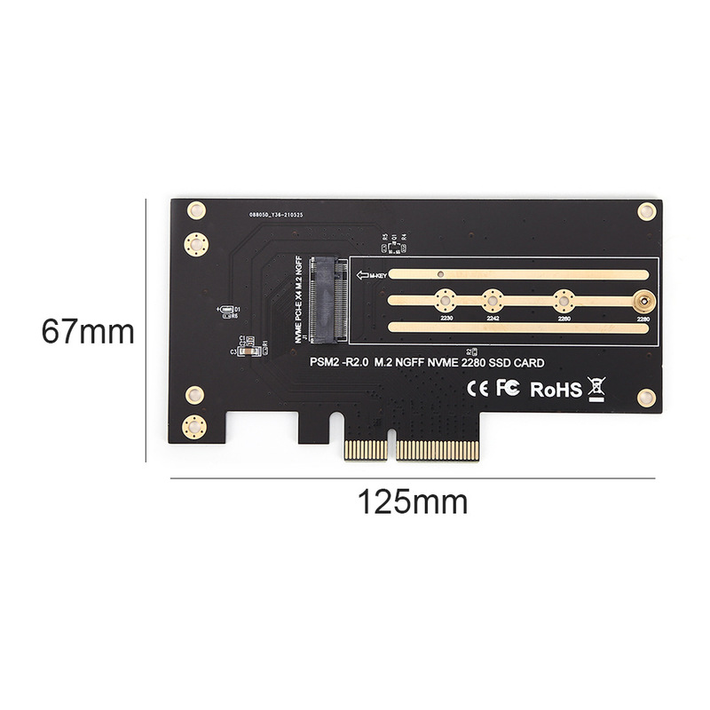 Pcieからm.2nvme/ngffへの高速デュアルチャネルハードドライブコンバーターカード、デスクトップコンピューター、SSDソリッドステートドライブ拡張カー|undefined